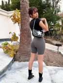 Malu Trevejo Photoshoot in Sweatpants