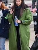 Michelle Keegan Arriving for Brassic Filming in Blackpool