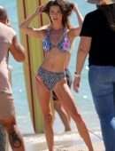 Nina Agdal in Bikini on the Beach in Miami