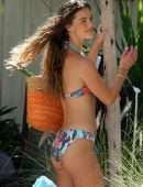 Nina Agdal in Bikini on the Beach in Miami