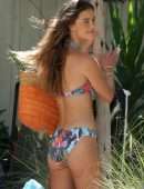 Nina Agdal in Bikini on the Beach in Miami