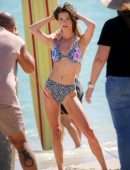 Nina Agdal in Bikini on the Beach in Miami