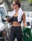 Olivia Wilde in Workout Outfit in Studio City