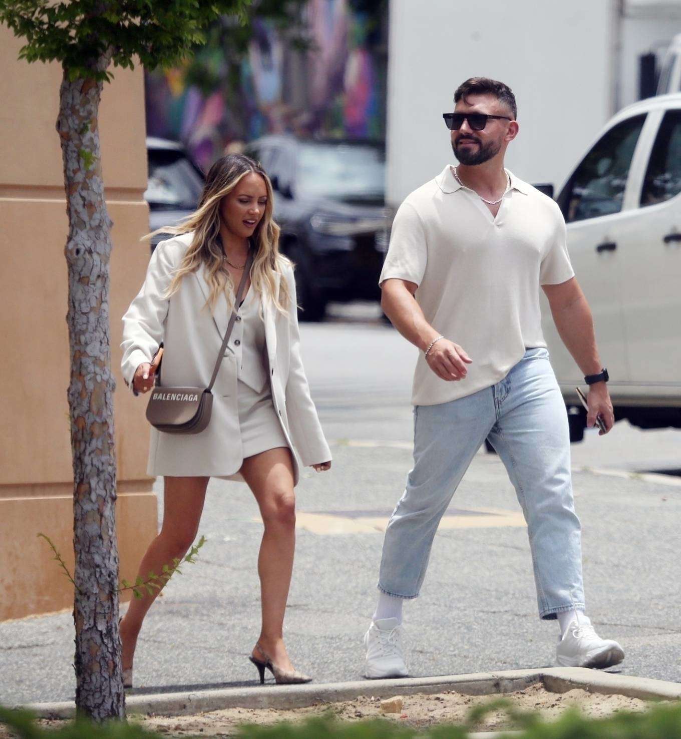 Samantha Jade Spotted Outside the Court Bar in Perth, Western Australia