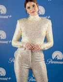 Shelley Hennig at Shining Jeans and Turtle Neck at Paramount+UK Launch in London