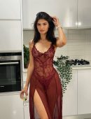Yael Cohen Aris Photoshoot in Skimpy Red Negligee