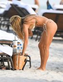 Chantel Jeffries Booty in Camaoflauge Thong Bikini in Miami Beach