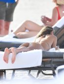 Chantel Jeffries Booty in Camaoflauge Thong Bikini in Miami Beach