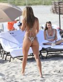 Chantel Jeffries Booty in Camaoflauge Thong Bikini in Miami Beach
