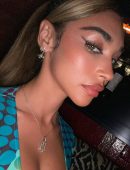 Chantel Jeffries Photoshoot in Tiny Polka Dot Dress