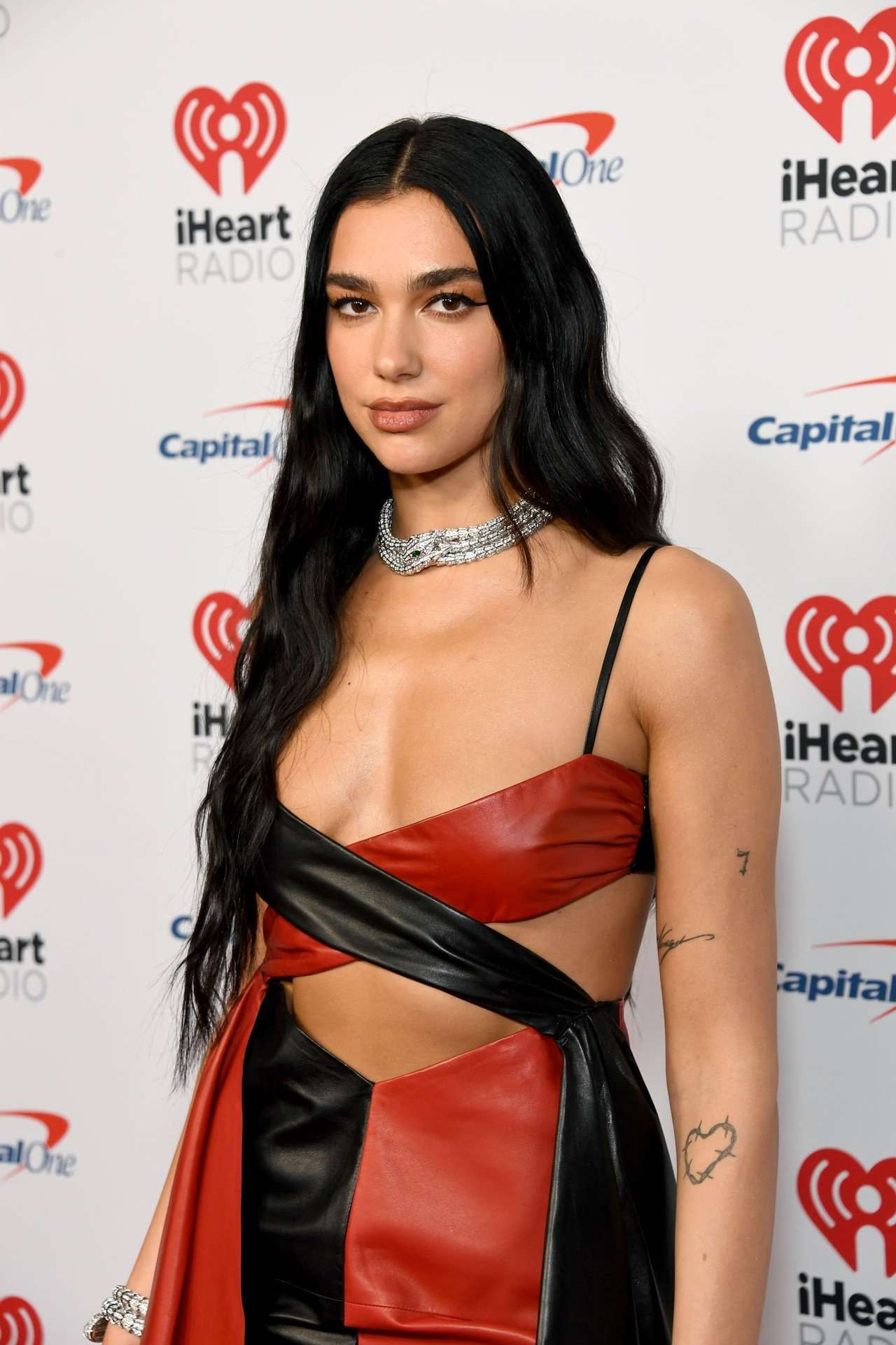 Dua Lipa Cleavage at KIIS FM's iHeartRadio Jingle Ball in California