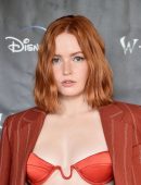 Ellie Bamber at the Screening of the “Willow” in an Open Jacket in Hollywood