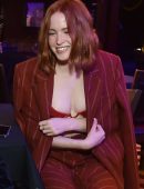 Ellie Bamber at the Screening of the “Willow” in an Open Jacket in Hollywood
