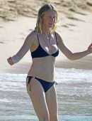 Gwyneth Paltrow with Apple Martin Seen on the Beach in Bridgetown
