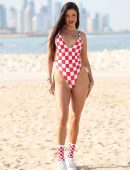 Ivana Knoll in Swimsuit at Ras Abu Aboud Beach 974 in Doha