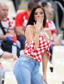 Ivana Knoll Cleavage, and Kissing at FIFA World Cup 2022 in Doha