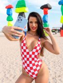 Ivana Knoll in Swimsuit at Ras Abu Aboud Beach 974 in Doha