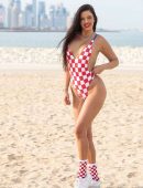 Ivana Knoll in Swimsuit at Ras Abu Aboud Beach 974 in Doha