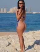 Ivana Knoll Booty in Bikini at a Beach in Doha