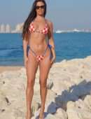 Ivana Knoll Booty in Bikini at a Beach in Doha