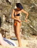 Izabel Goulart Booty in Thong Bikini in St Barths