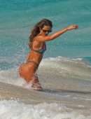 Izabel Goulart Booty in Bikini at the Beach in St Barts