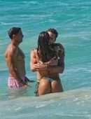 Izabel Goulart Booty in Bikini at the Beach in St Barts