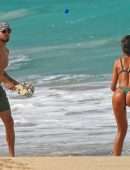 Izabel Goulart Booty in Bikini at the Beach in St Barts