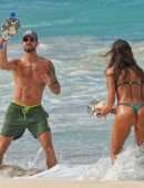 Izabel Goulart Booty in Bikini at the Beach in St Barts