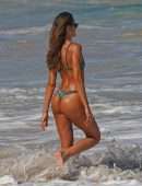 Izabel Goulart Booty in Bikini at the Beach in St Barts