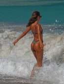 Izabel Goulart Booty in Bikini at the Beach in St Barts