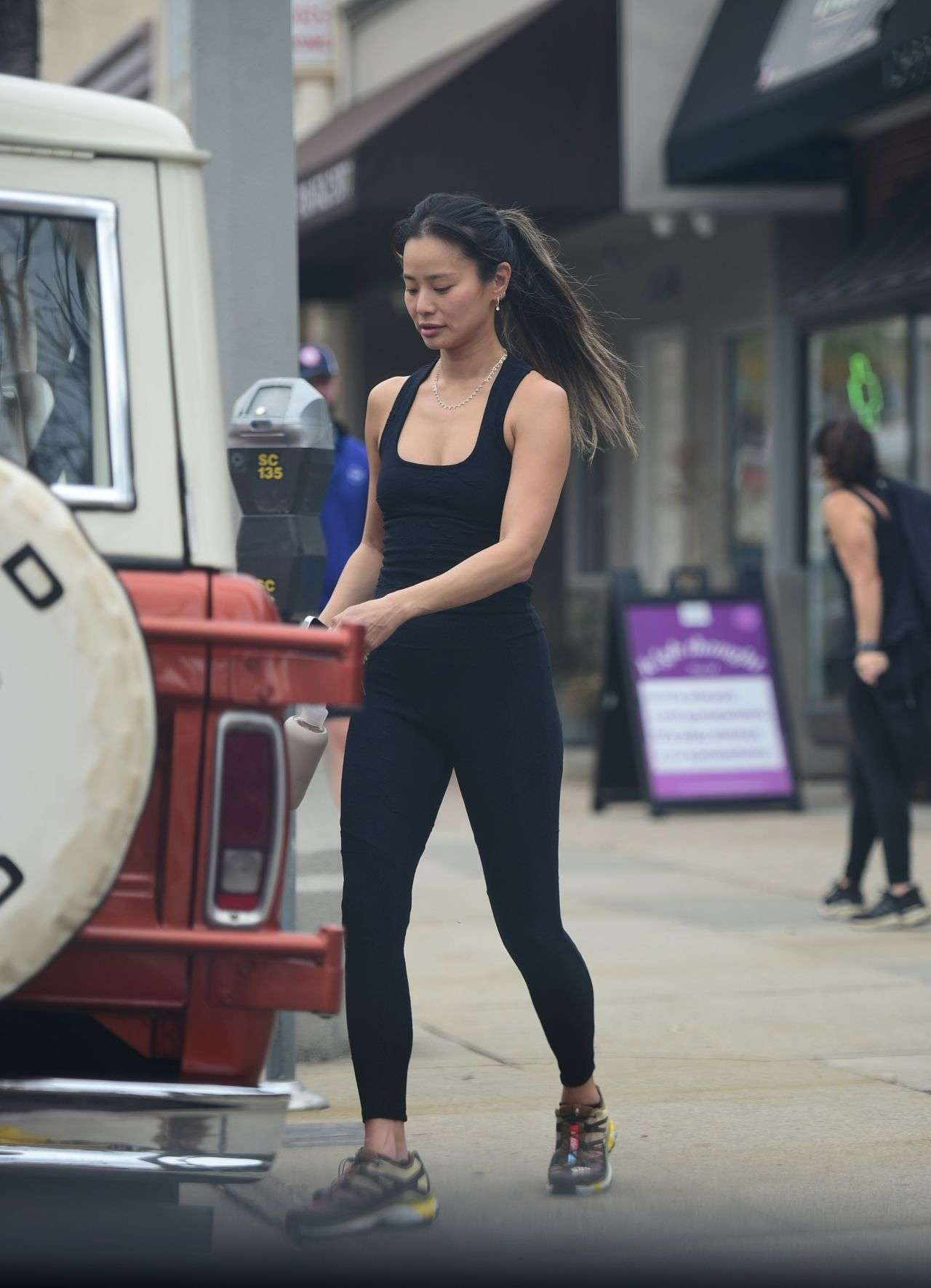 Jamie Chung in Workout Outfit in Los Angeles