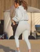 Jennifer Lopez Booty for a Beach Photoshoot in Malibu