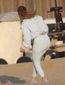 Jennifer Lopez Booty for a Beach Photoshoot in Malibu