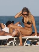 Joy Corrigan Booty in Bikini, with her Boyfriend at Miami Beach