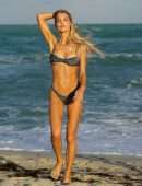 Joy Corrigan Booty in Tiny Bikini at Beach in Miami