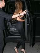 Khloe Kardashian in Tights, Arrives at a Miami Restaurant