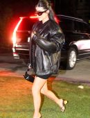 Kylie Jenner Leggy in Short Dress at Art Basel Weekend in Miami