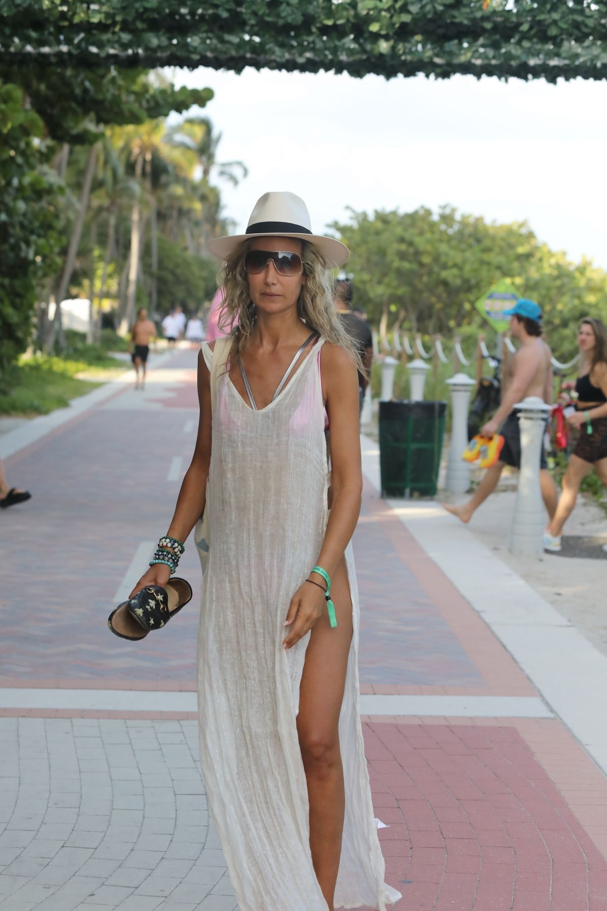 Lady Victoria Hervey in Bikini at a Beach in Miami