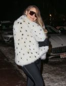 Mariah Carey in Black Jeans, Night Out in Aspen
