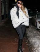 Mariah Carey in Black Jeans, Night Out in Aspen