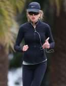 Nicole Kidman in Tights for a Morning Run in Sydney