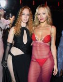 Rita Ora Booty in Red See-Through Dress at The Fashion Awards 2022 Royal Albert Hall in London