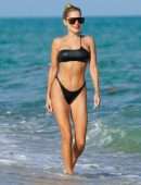 Sylvie Meis Booty in Thong Bikini at the Beach in Miami