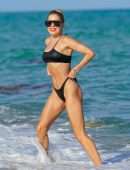 Sylvie Meis Booty in Thong Bikini at the Beach in Miami