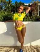 Tallia Storm Leggy and Cleavage Braless Photoshoot