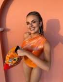 Tallia Storm Leggy and Cleavage Braless Photoshoot
