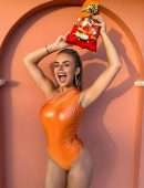 Tallia Storm Leggy and Cleavage Braless Photoshoot