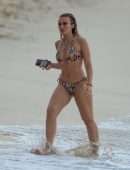 Tallia Storm in Bikini at Sandy Lane Hotel Beach in Barbados