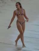 Tallia Storm in Bikini at Sandy Lane Hotel Beach in Barbados